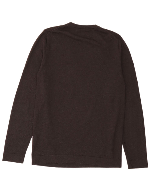 Drykorn Damen-Pullover mit V-Ausschnitt, UK 18, XL, braun, Merinowolle