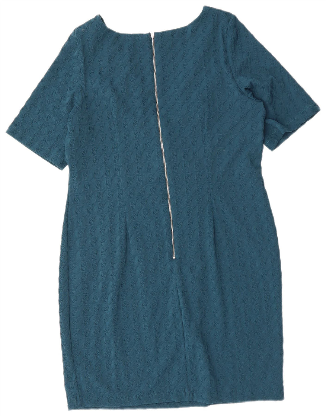 PER UNA Damen Etuikleid UK 18 XL Blau Polyester