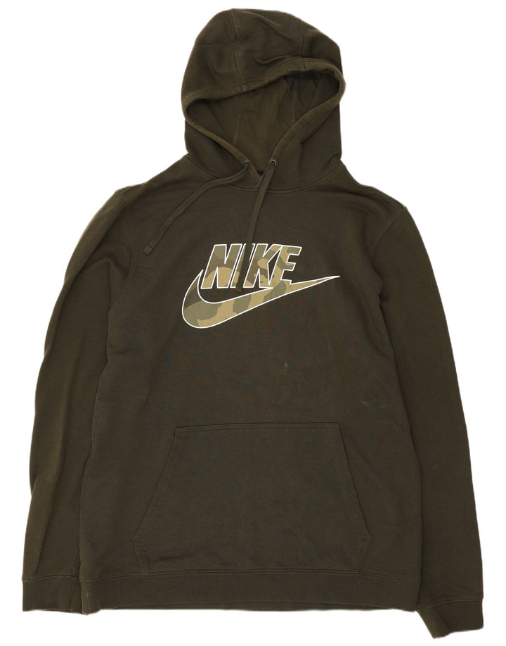 Nike Herren-Kapuzenpullover mit Grafik, Größe L, Khaki