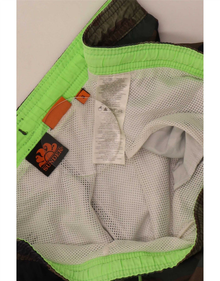 Sundek Herren Badeshorts Small Green Camouflage Polyester