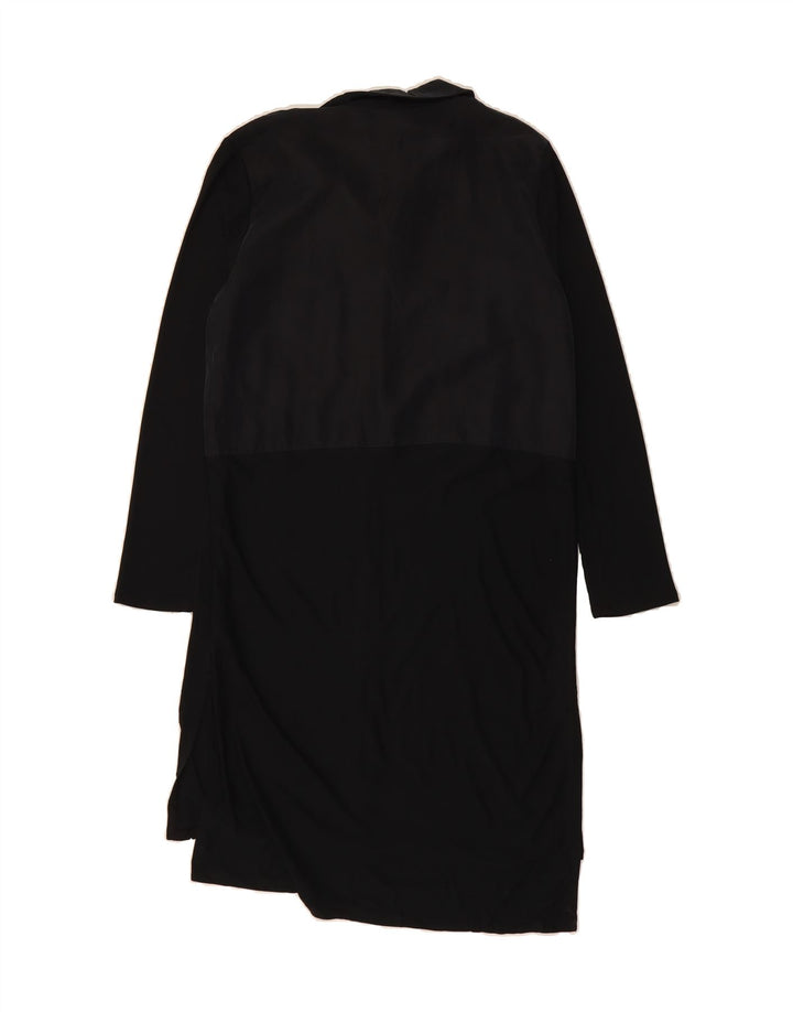 TOPSHOP Womens Shirt Dress UK 12 Medium Black Modal Vintage Topshop and Second-Hand Topshop from Messina Hembry 