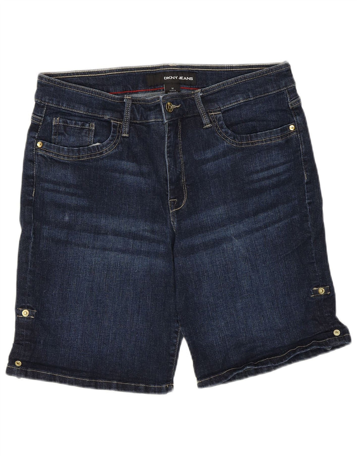 DKNY Womens Denim Shorts US 14 Large W32  Navy Blue Cotton