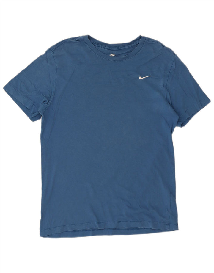 NIKE Herren-T-Shirt aus mittelblauer Baumwolle