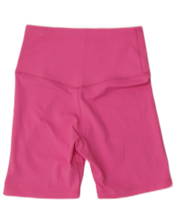 Nike Damen Dri Fit Sport Shorts UK 8 Small Rosa Polyester