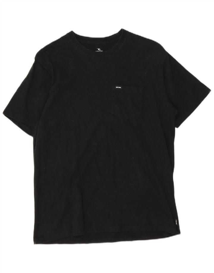 Rip Curl Herren Standard Fit T-Shirt Top Medium Schwarz