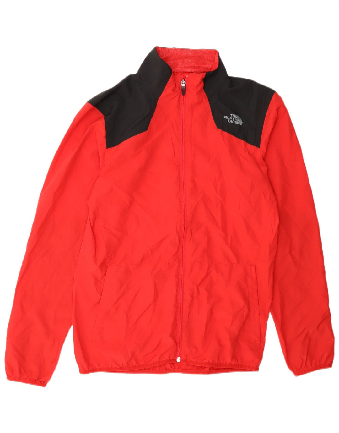 The North Face Herren-Trainingsanzug-Oberteil, Jacke, Größe S, Rot, Farbblock-Polyester