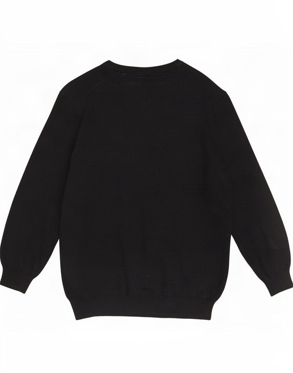 JP 1880 Herren-Pullover mit U-Boot-Ausschnitt, 4XL, schwarze Baumwolle