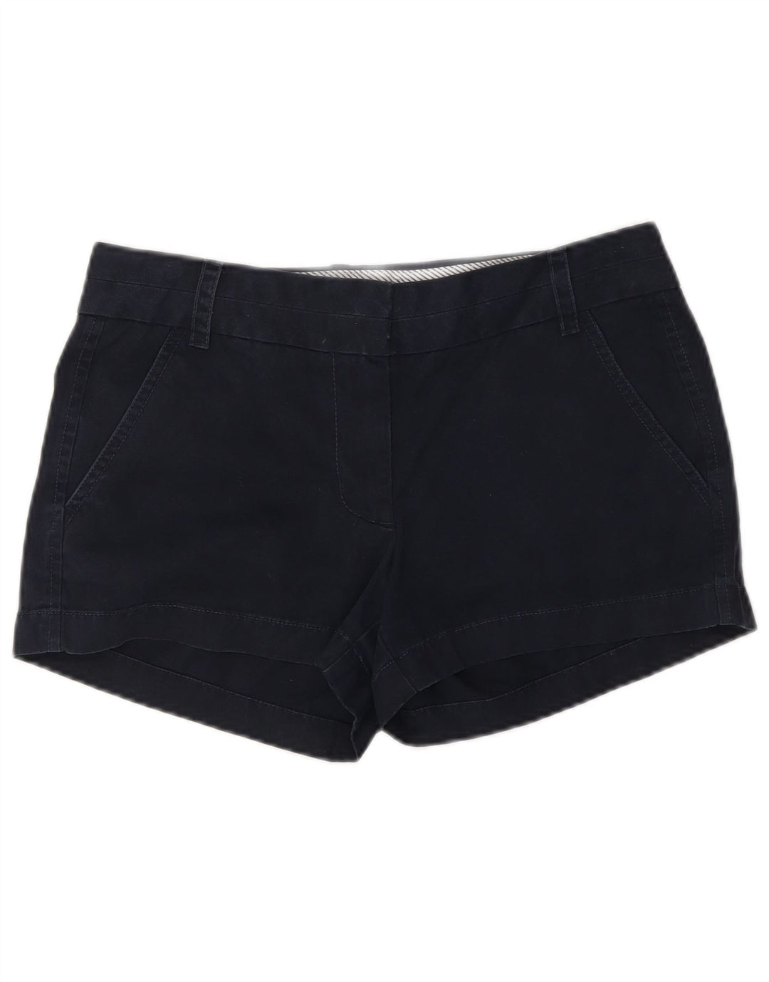 J. CREW Damen Chino-Shorts US 4 Small W28 Marineblaue Baumwolle