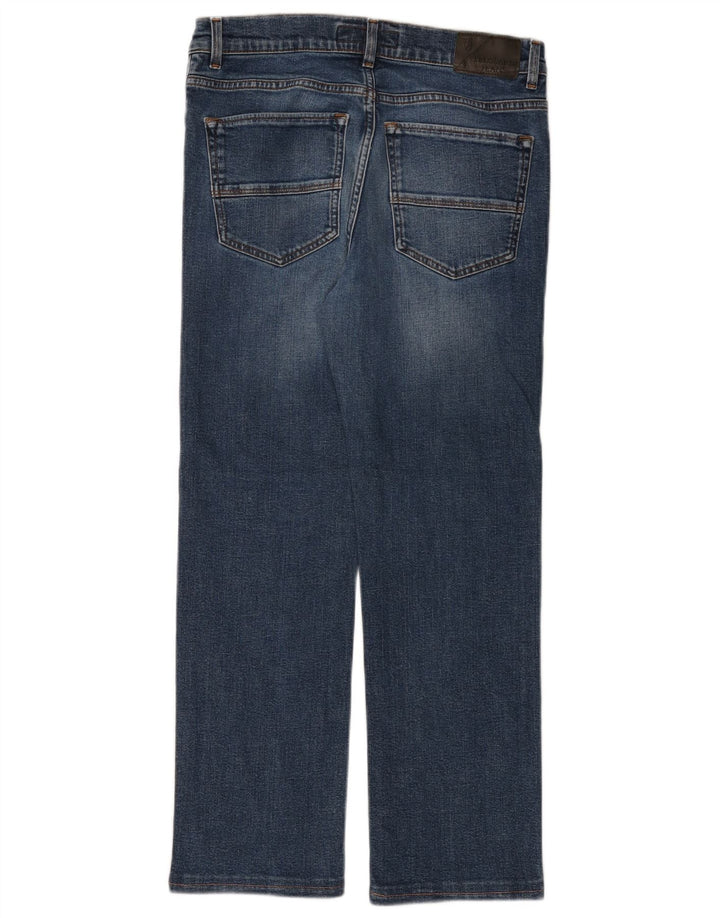 TRUSSARDI Damen Straight Jeans W31 L28 Blau