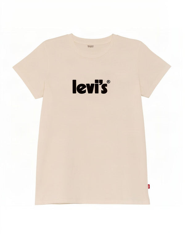 Levi's Herren-T-Shirt mit Grafik, Größe S, weiße Baumwolle