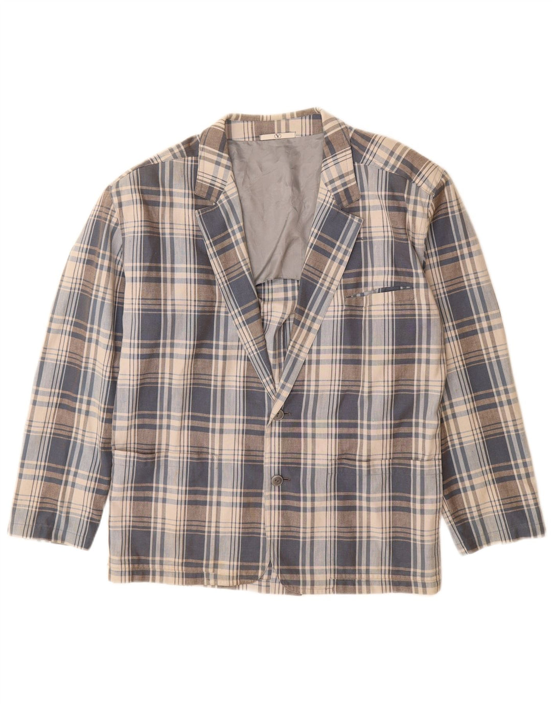 Valentino Herren 2-Knopf-Blazerjacke UK 40 Large Grau