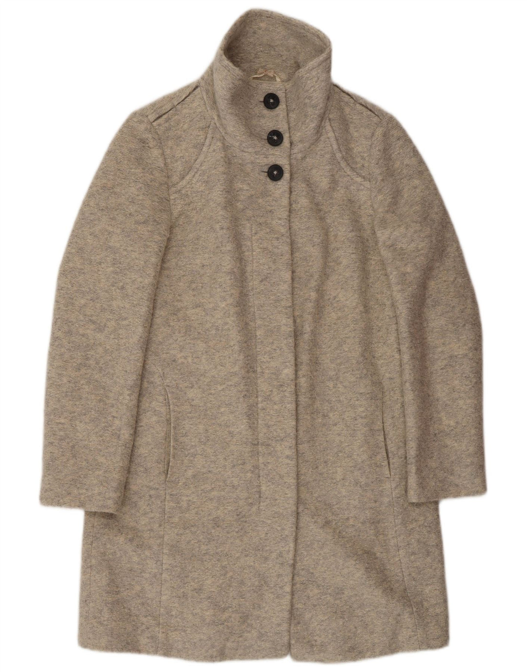 Hugo Boss Damen Mantel UK 8 Small Beige Acryl