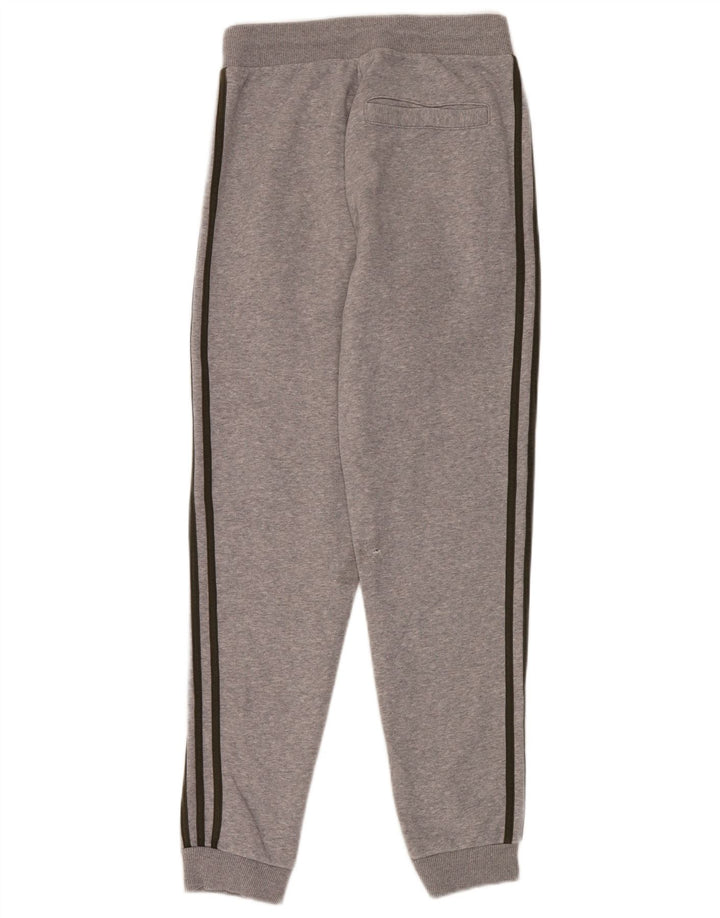 Adidas Herren-Trainingshose, Jogginghose, mittelgrau gefleckte Baumwolle