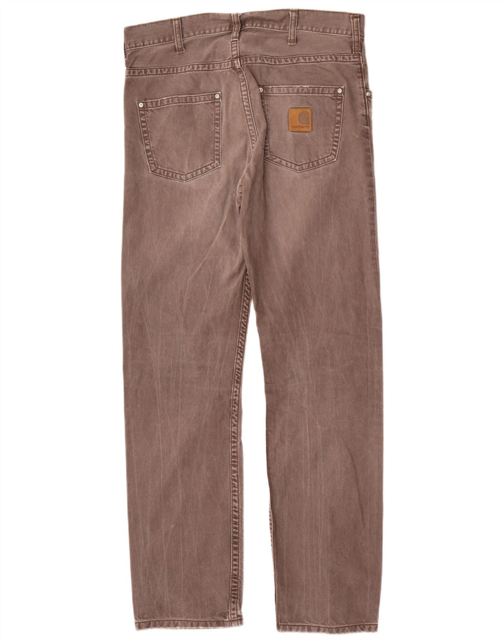 Carhartt Herren Straight Jeans W30 L32 Graue Baumwolle