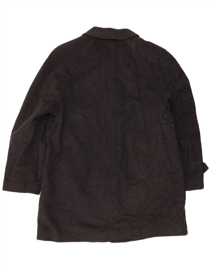 Vintage Herren Mantel IT 54 2XL Graue Wolle