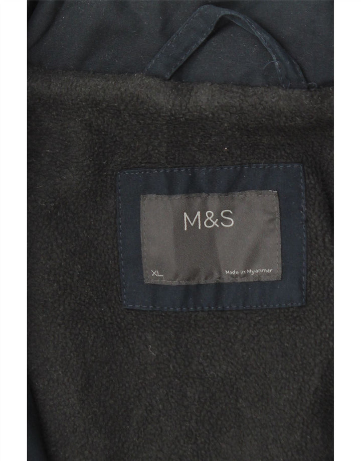 Marks & Spencer Herren-Windjacke mit Kapuze, UK 42, XL, Marineblau