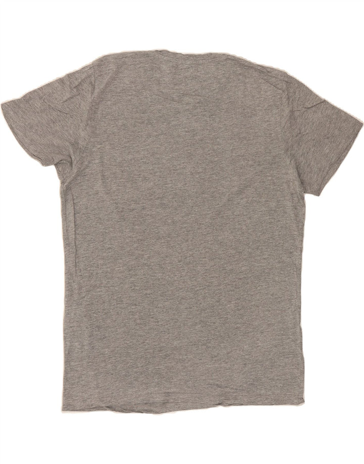 JACK & JONES Mens Graphic T-Shirt Top Medium Grey Vintage Jack & Jones and Second-Hand Jack & Jones from Messina Hembry 