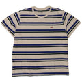 Levi's Herren Standard T-Shirt Top 2XL weiß gestreift aus Baumwolle