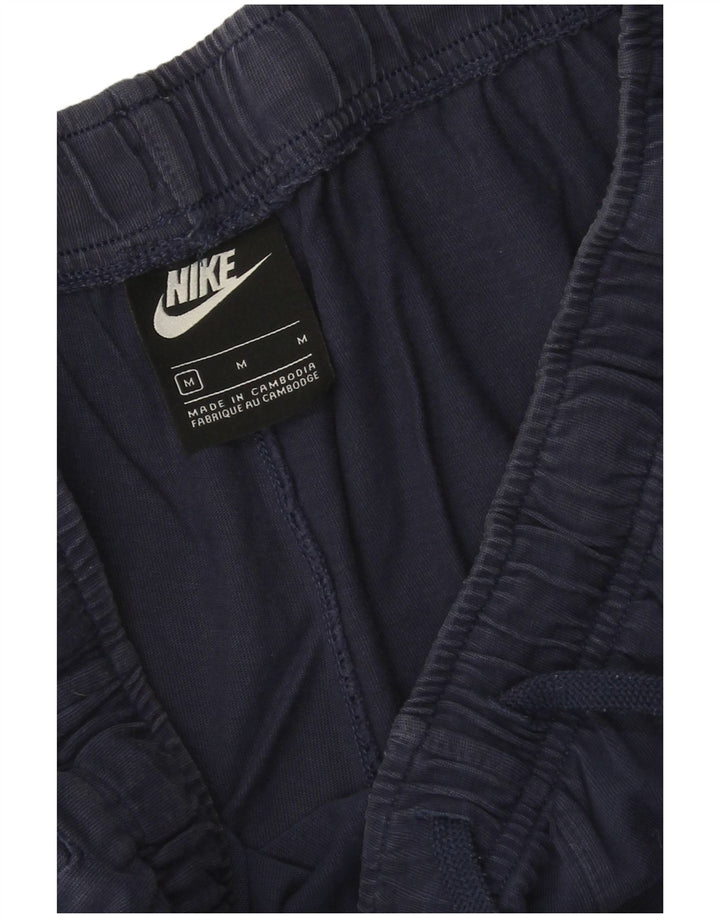Nike Herren-Sportshorts aus mittelblauer Baumwolle in Marineblau