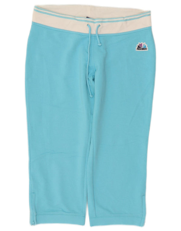 Reebok Damen Trainingshose Jogger UK 10 Small Türkis Farbblock