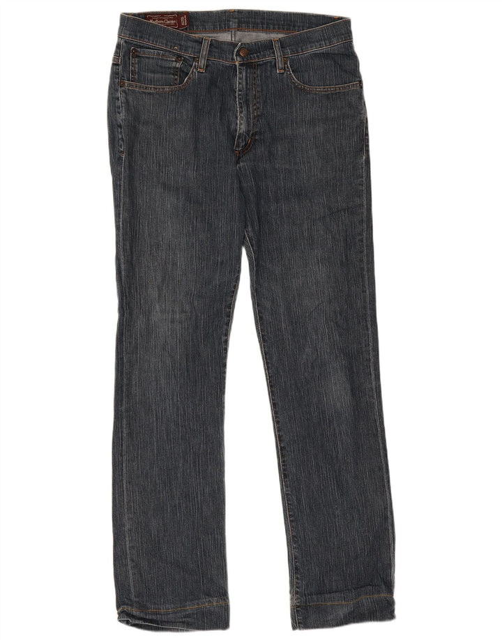 Marlboro Classics Herren Straight Jeans W33 L31 Blaue Baumwolle