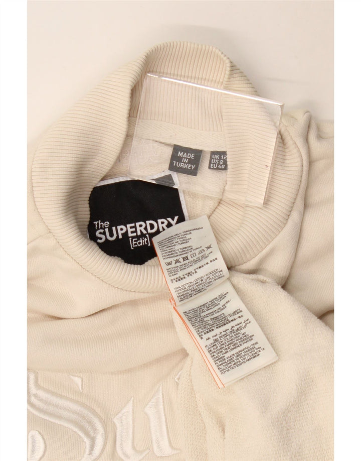 Superdry Damen-Sweatshirt mit Grafik-Übergröße, Gr. 12, Mittelbeige