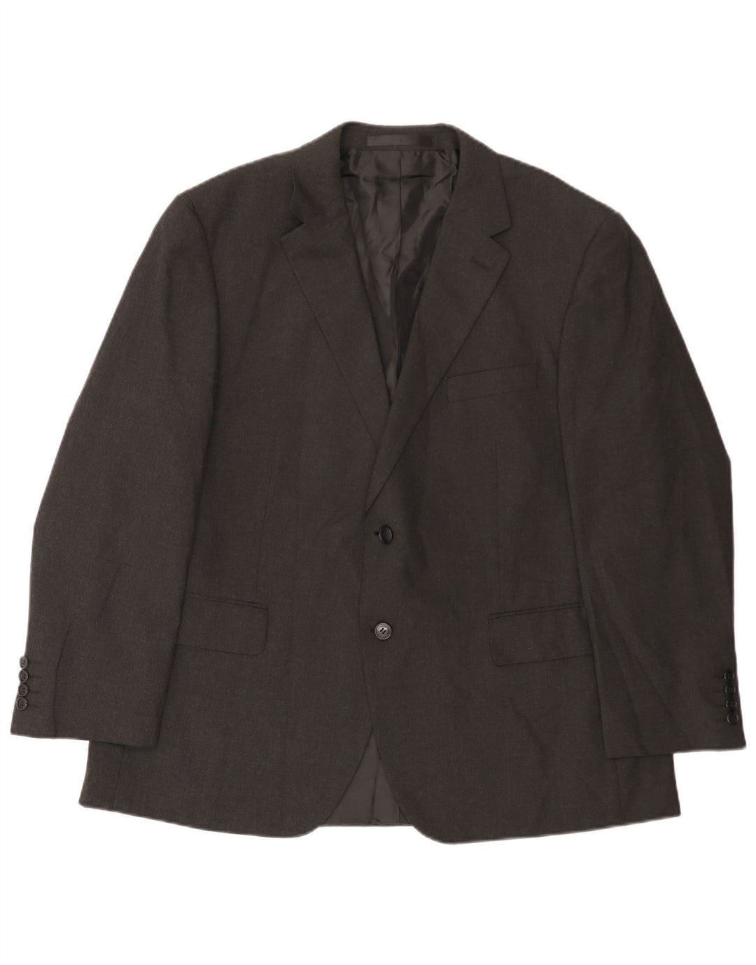 Marks & Spencer Herren-Blazer mit 2 Knöpfen, UK 44, XL, grau, Polyester