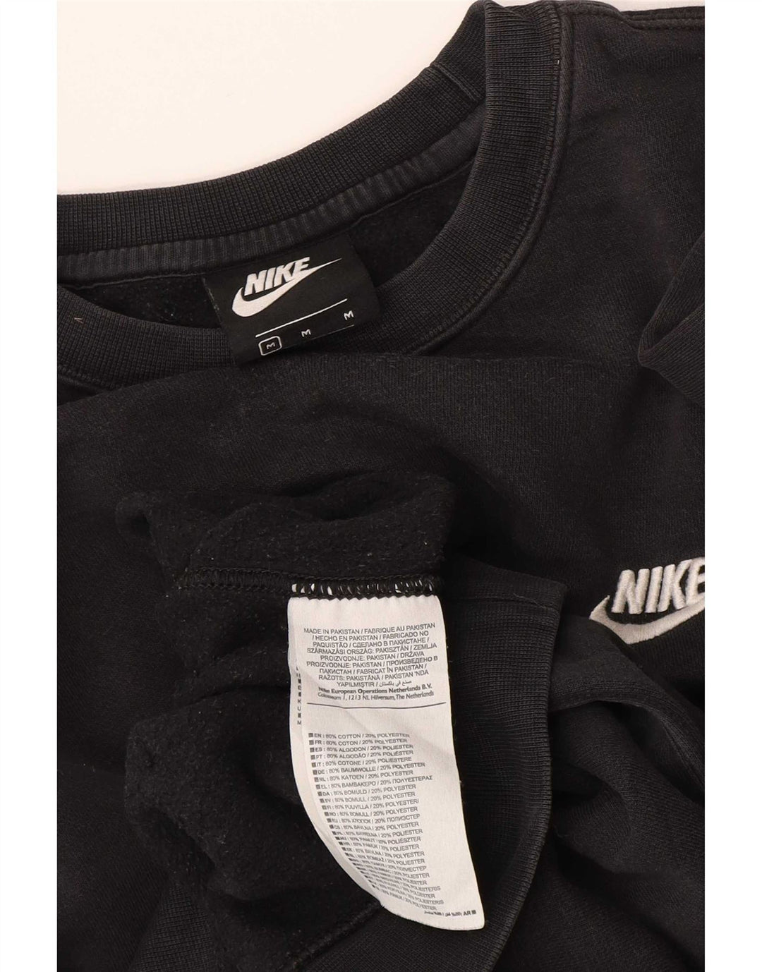 Nike Herren-Sweatshirt-Pullover, mittelschwarz, Baumwolle