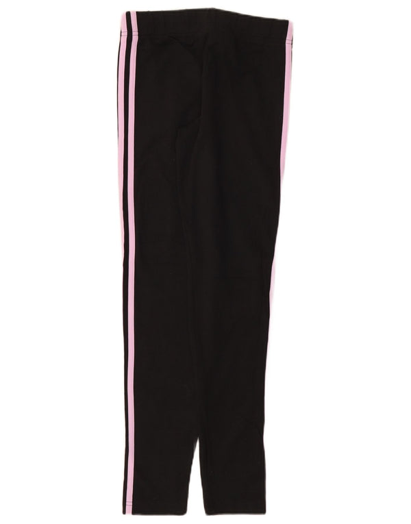 Adidas Mädchen-Leggings, 13–14 Jahre, schwarze Baumwolle