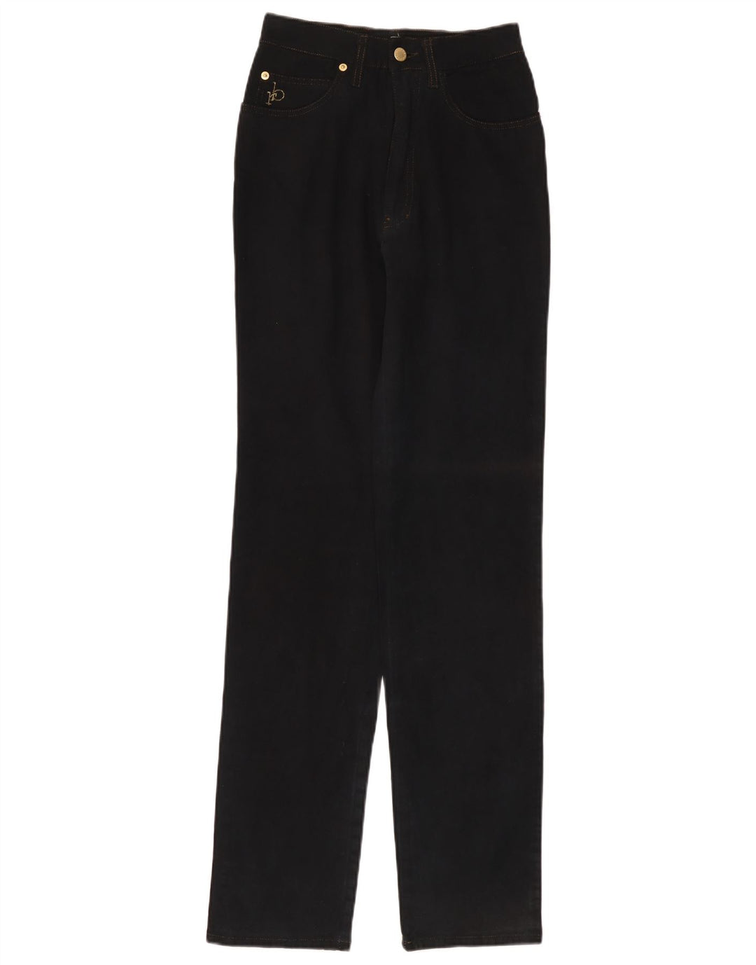 ROCCOBAROCCO Damen Tapered Jeans W27 L33 Schwarze Baumwolle
