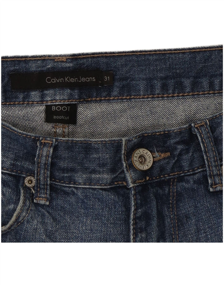 Calvin Klein Herren Bootcut Jeans W31 L32 Blaue Baumwolle