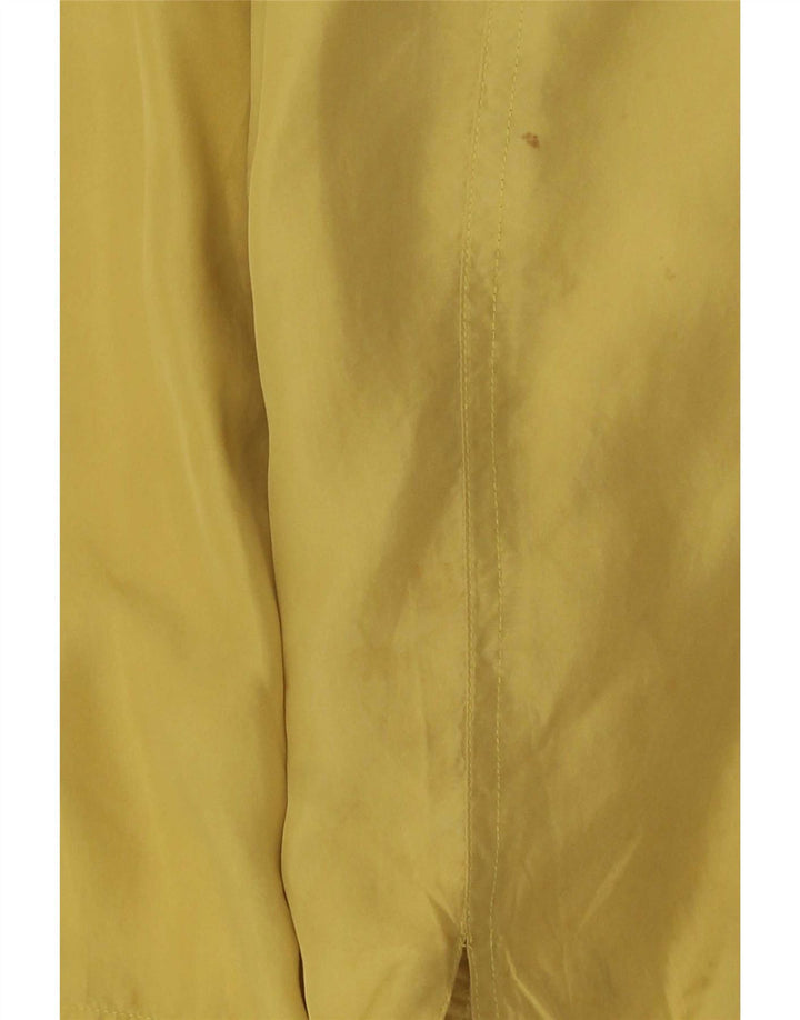 Vintage Herren Utility Jacke UK 44 2XL Gelbe Seide