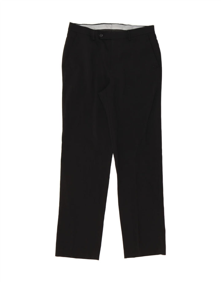MICHAEL KORS Mens Straight Chino Trousers W32 L32 Blue Polyester Vintage Michael Kors and Second-Hand Michael Kors from Messina Hembry 