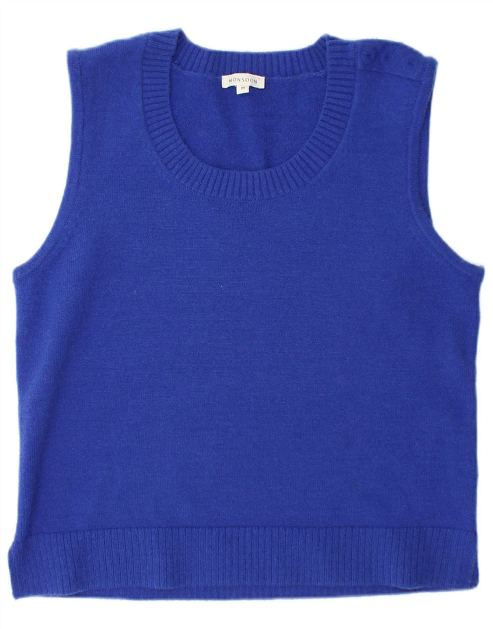 Monsoon Damen Tanktop UK 14 Mittelblaues Acryl