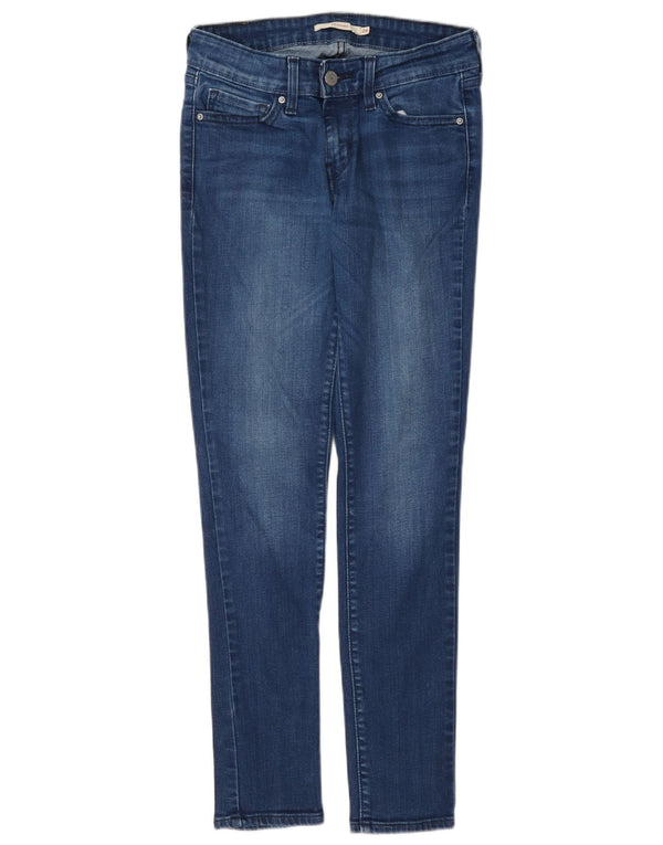 Levi's Damen 711 Skinny Jeans W26 L28 Blaue Baumwolle