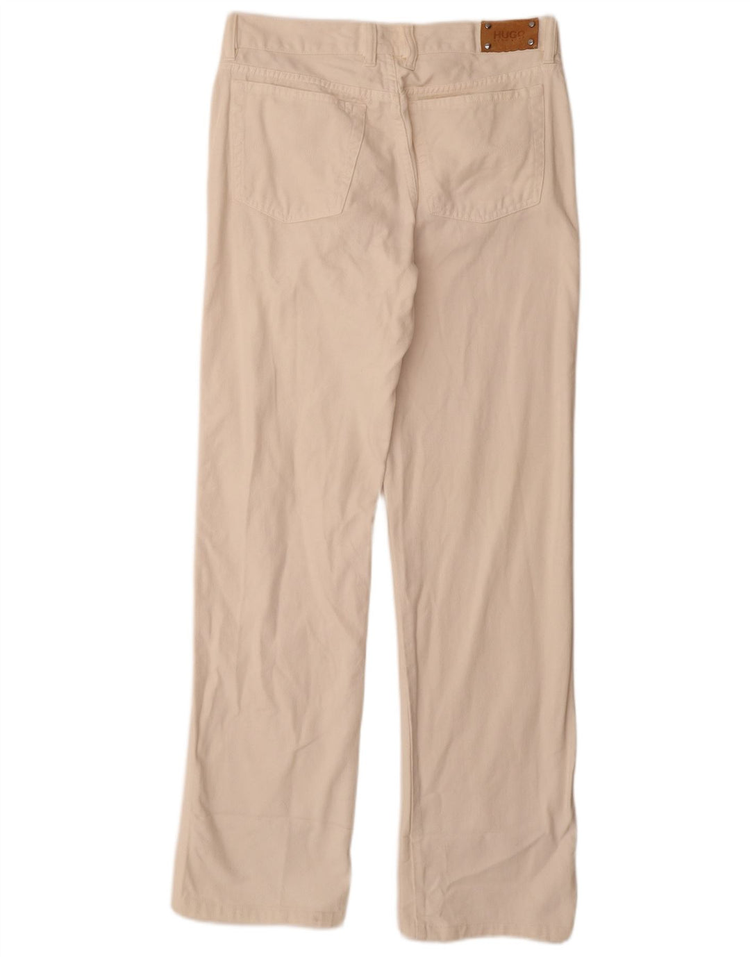 Hugo Boss Herren Straight Jeans W32 L34 Off White Baumwolle