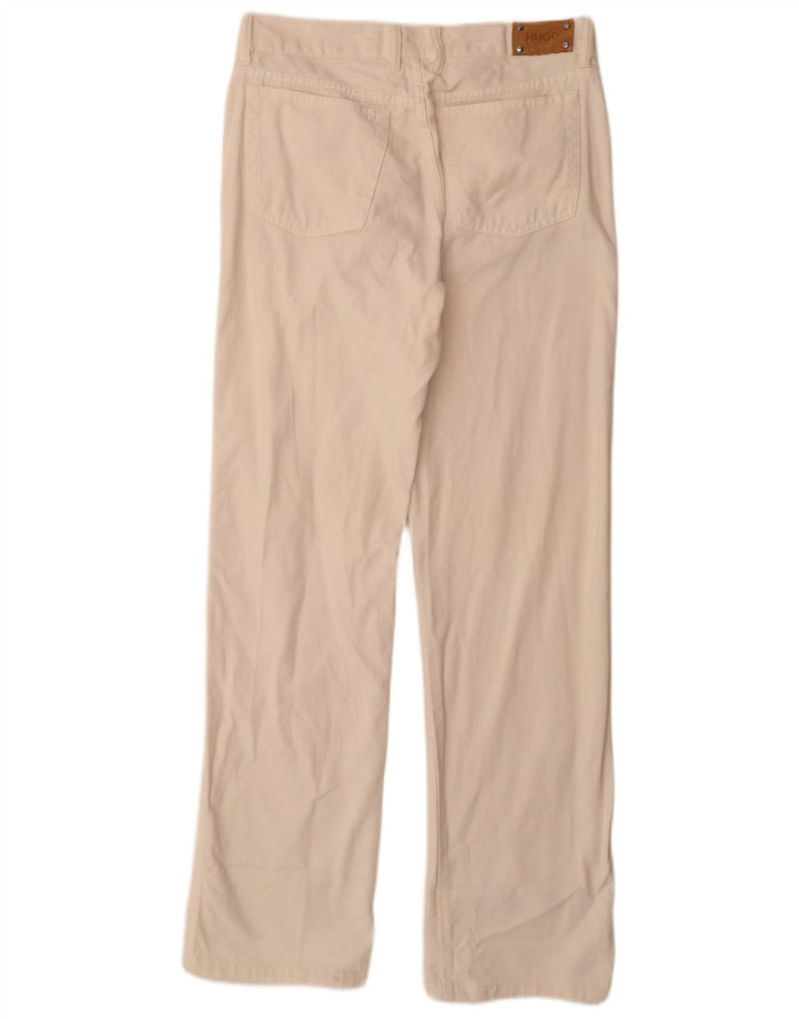 Hugo Boss Herren Straight Jeans W32 L34 Off White Baumwolle