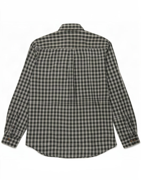 Eddie Bauer Herren-Flanellhemd mit normaler Passform, klein, grün kariert, Baumwolle