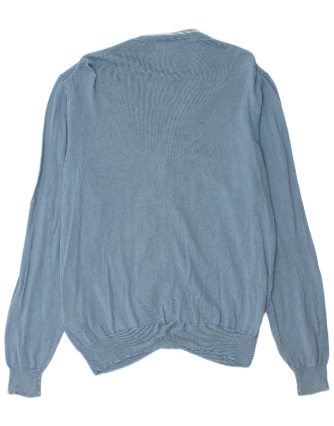Kappa Herren-Cardigan-Pullover aus mittelblauer Baumwolle