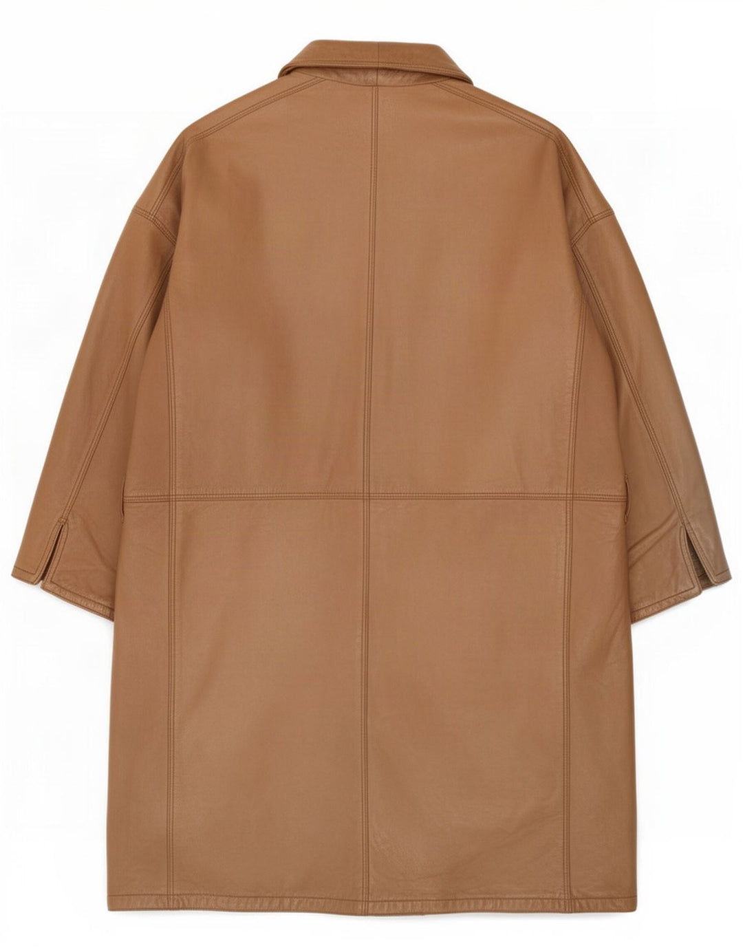 Casa Veneta Herren Ledermantel IT 52 XL Beige