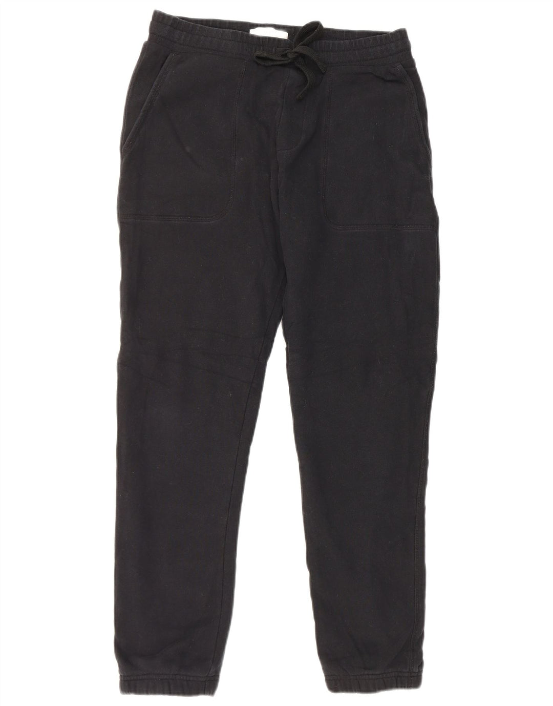 Marks & Spencer Herren-Windbreaker-Hose in normaler Passform, Größe S, schwarze Baumwolle