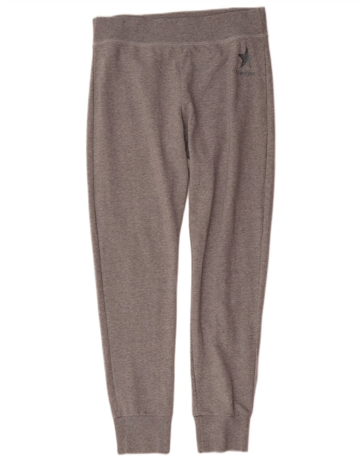 Converse Damen-Trainingshose, Jogginghose, UK 12, mittelgrau gefleckte Baumwolle