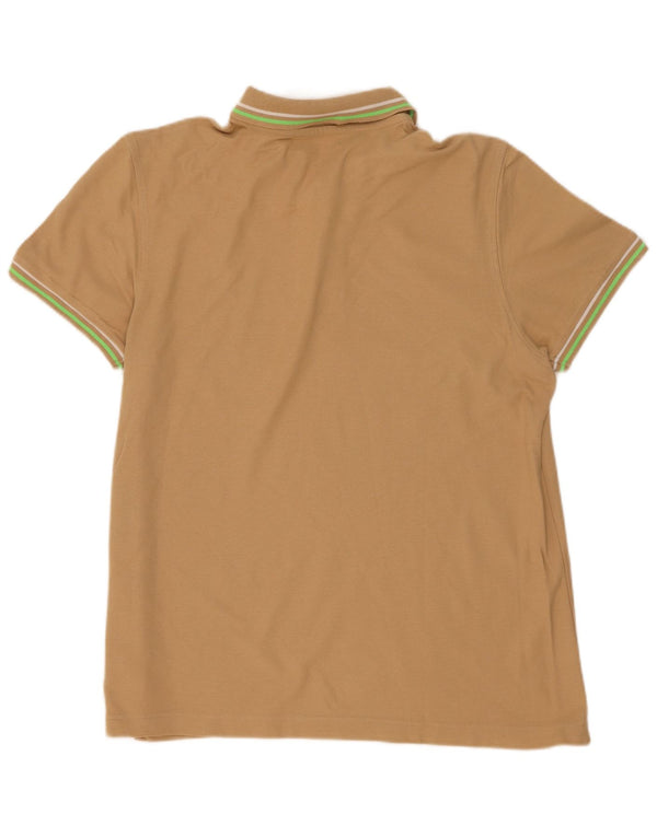 Lotto Herren-Poloshirt, groß, beige, gestreift, Baumwolle
