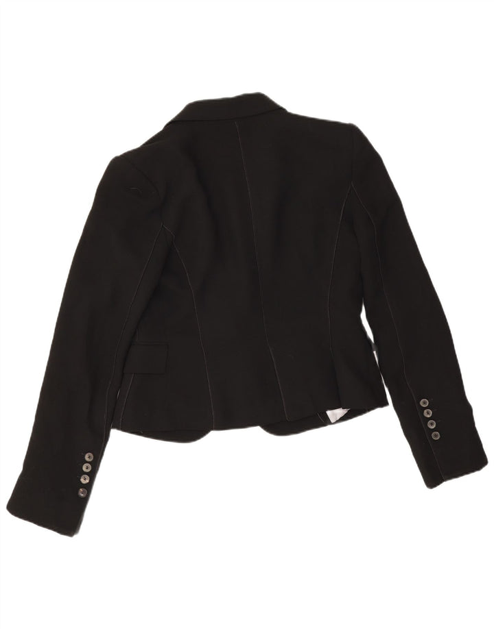 Zara Damen 1-Knopf-Blazerjacke EU 38 Small Schwarz