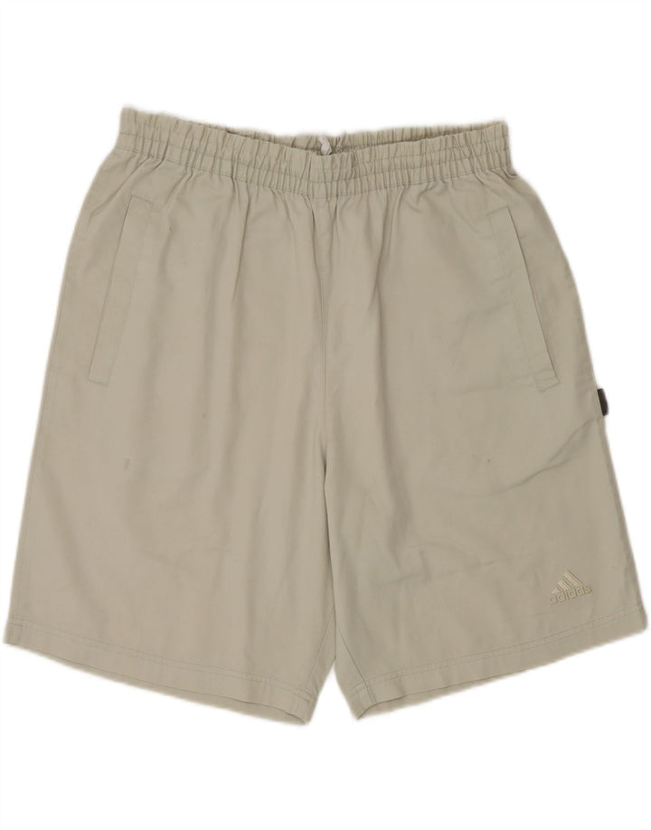 Adidas Herren Chino Shorts Large W34 Beige Polyester