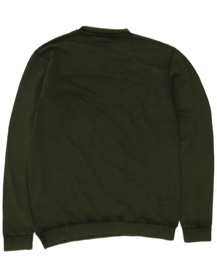 Schrei! Herren-Sweatshirt-Pullover, groß, grüne Baumwolle
