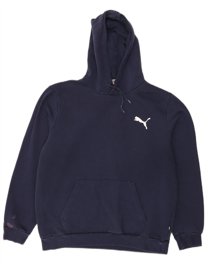 Puma Herren Kapuzenpullover, groß, marineblau, Baumwolle