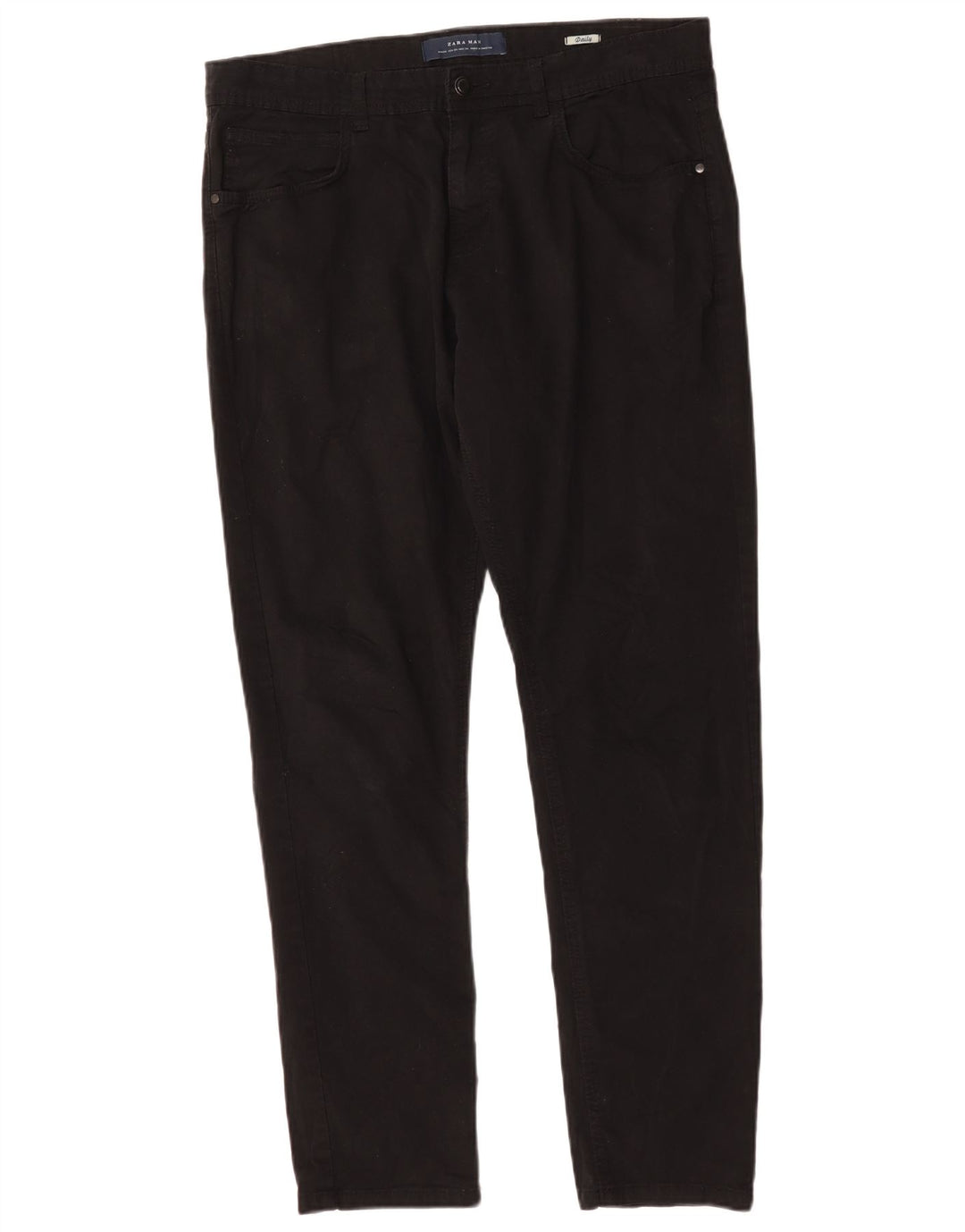 Zara Herren Slim Jeans EU 44 Large W34 L31 Schwarz