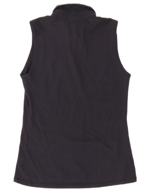 Napapijri Womens Geographic Sleeveless Polo Shirt UK 18 XL Navy Blue