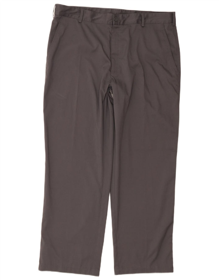 Nike Herren Dri Fit Straight Chino Hose W36 L30 Graues Polyester